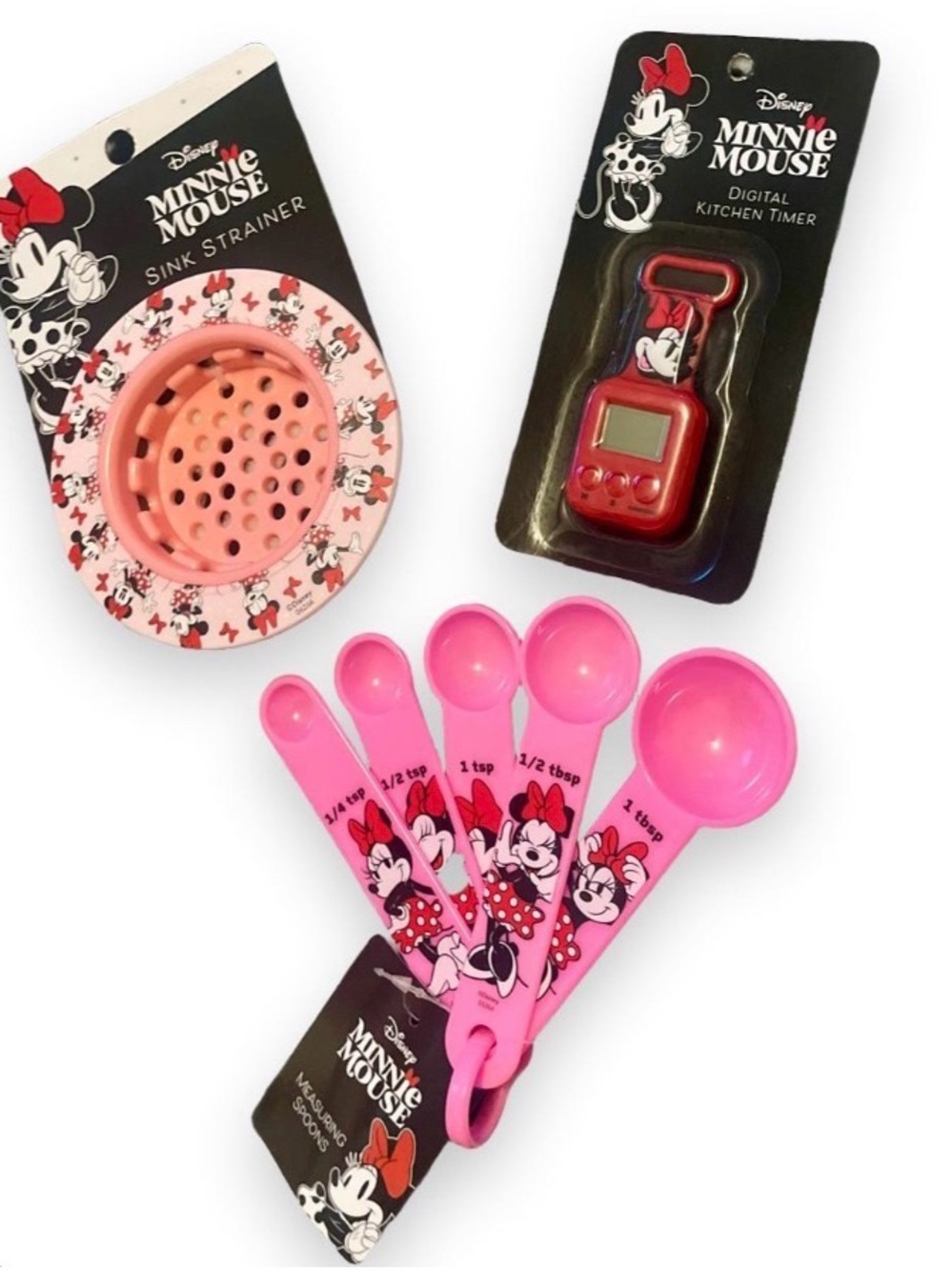 BRAND NEW WITH TAGS (NWT) — Disney Minnie Mouse 3-Piece Kitchen Gift Set